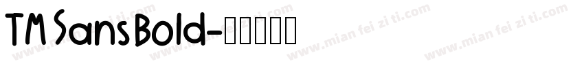 TM Sans Bold字体转换